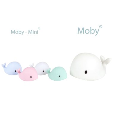 Flow ночник китенок Moby Mini зеленый &mdash; Milam