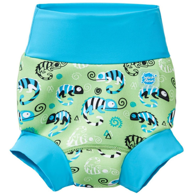 Подгузник для плавания Зеленый геккон New Happy Nappy™ фото 1 &mdash; Milam